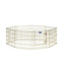 Płotek Zagroda Exercise Pens (61x61cm) - złoty ocynk, z drzwiami i ramką Step-Thru- marki MidWest