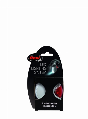 Lampka LED do smyczy Flexi – LED Lighting System – szary 