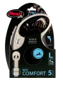 Smycz Flexi New Comfort – czarna 5 m, rozmiar L- taśma    