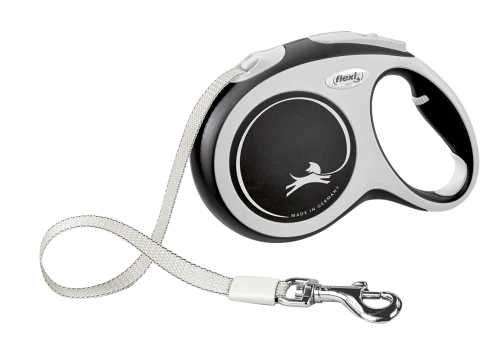 Smycz Flexi New Comfort – czarna 5 m, rozmiar L- taśma    