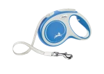 Smycz Flexi New Comfort – niebieska 5 m, rozmiar M - taśma   