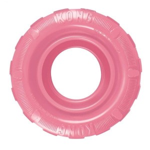 Zabawka dla psa Puppy Tires, różowa - rozmiar S- marki KONG