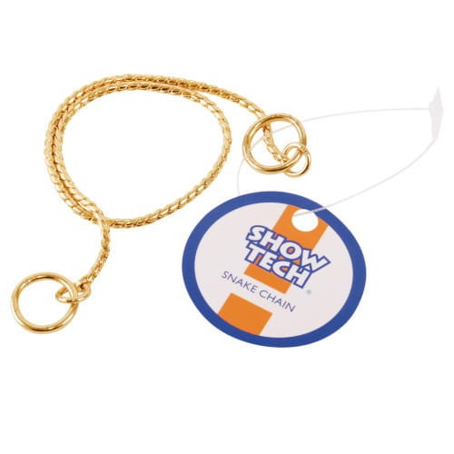Łańcuszek wystawowy Show Tech Snake Chain - złoty 30cm x 2,5mm