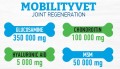 Karma uzupełniająca dla psów i kotów MOBILITYVET – z glukozaminą, siarczanem chondroityny i kwasem hialuronowym, 100 tabletek