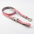 Smycz Premium Fabric HHTL10018-XS/S–  krata Pink 1,2 m – marki Hugo & Hudson 
