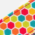 Smycz Fabric Printed HHL10052-XS/S – wielokolorowy geometryczny wzór 1,2 m – marki Hugo & Hudson