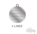 Adresówka MyFamily Basic Duże Kółko - złota, mosiądz, GRAWER dwustronny, rozm. M 