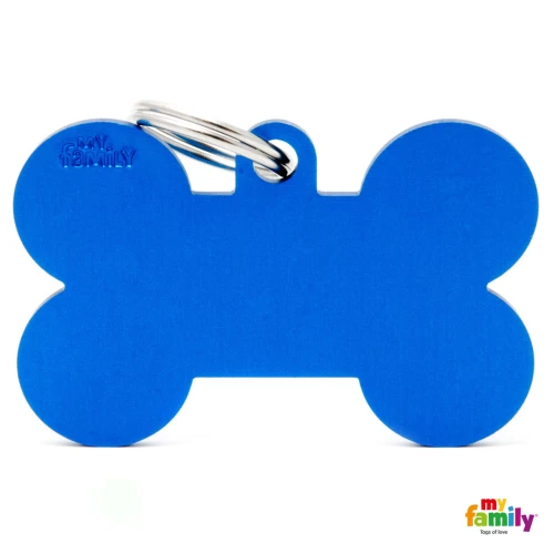 Adresówka MyFamily Basic Duża Kość XL - niebieska, aluminium, GRAWER dwustronny, rozm. L  