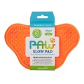 Mata antystresowa PetDreamHouse Paw Slow Pad  - do wylizywania pokarmu, pomarańczowa