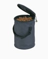 Materiałowy pojemnik turystyczny na karmę Soft Feedo™ 230 - w kolorze antracyt, składany, o pojemności 2,3 kg, Maelson