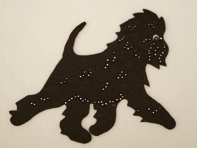 affenpinscher aplikacja filcowa