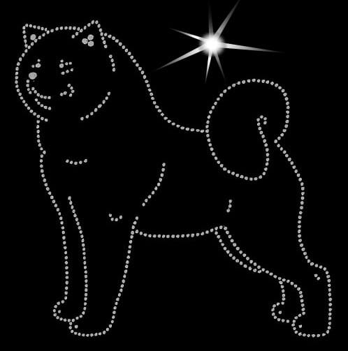 Akita inu sylwetka A diamenty.jpg