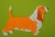Basset Hound aplikacja filcowa biało-pomarańczowy na koszulce.jpg