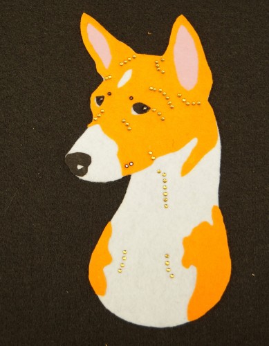 Basenji pomarańczowy filc.jpg