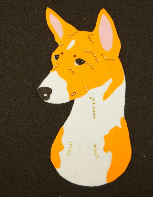 Basenji pomarańczowy filc.jpg