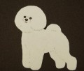 Koszulka z Aplikacją Filcową - rasa Bichon Frise (T-shirt w zestawie) 