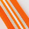 Szelki Easy Harness HHVMR10002-9 –  pomarańczowe w biało szare paski rozm. 9 – marki Hugo & Hudson    