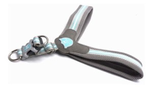 Szelki Easy Harness HHVHM10007-7 – szare w błękitne paski rozm. 7 – marki Hugo & Hudson