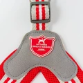 Szelki Easy Harness HHVHM10001-7 – szare w czerwone paski rozm. 7 – marki Hugo & Hudson