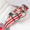 Szelki Easy Harness HHVHM10001-7 – szare w czerwone paski rozm. 7 – marki Hugo & Hudson