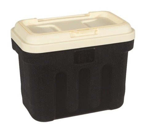 hermetyczny pojemnik dry box na sucha karme kremowo-czarny o pojemnosci 7,5 kg.jpg