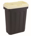 Hermetyczny pojemnik  Dry Box na suchą karmę lub smakołyki - kremowy/czarny, pojemność 15 kg, z wbudowaną łopatką, Maelson
