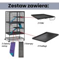 Podwójna klatka dla szczurów Critter Nation Double Unit - model 162, kolor szary 
