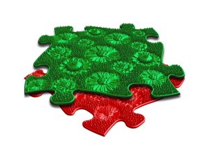 MUFFIK mata ortopedyczna Łąka - zielona twarda 