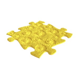 MUFFIK mata ortopedyczna Łąka - żółta miękka