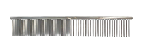 Metalowy grzebień Medium/Fine 30 z mieszanym rozstawem ząbków 50/50 Professional Comb - 20 cm 