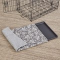 MidWest Pokrowiec posłanie na podłogę plastikową  Quiet Time Pet Pan Covers PC24 GF(63x50) szare kwiaty   