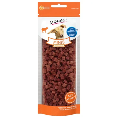 Smaczki dla psa DOKAS Filet z Jagnięciny Minis - 70 g, naturalne, bezglutenowe, monobiałkowe  