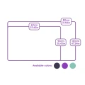 Ręcznik Microfiber Pet Towel - Fioletowy - marki Tauro Pro Line 60cm x 90 cm 