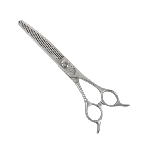 Profesjonalne Nożyczki Exclusive Scissor Line 46 Teeth - gięte degażówki 7 cali marki Yento  