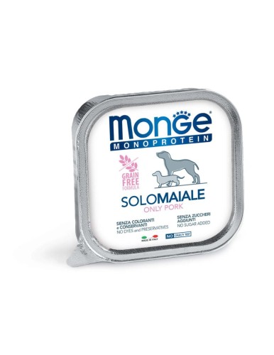 Mokra karma Solo Monoprotein o smaku Wieprzowiny dla psa 150 g - marki MONGE  