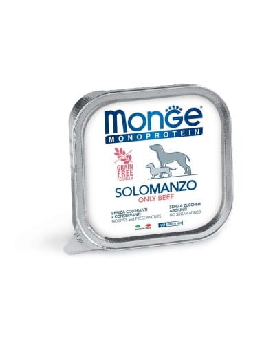 Mokra karma Solo Monoprotein o smaku Wołowiny dla psa 150 g - marki MONGE 