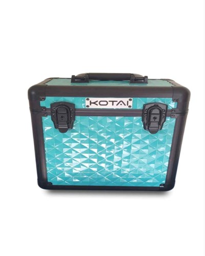 Trim Case - Błękitny pojemny i wygodny kuferek aluminiowy na akcesoria groomerskie - marki KOTAI 