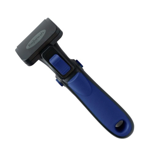 Zgrzebło do usuwania podszerstka dla sierści długiej, rozmiar M Niebieski - marki Refuresh 