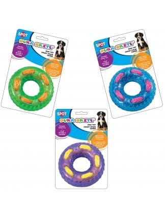 Zabawka dla psa Ring ze sznurem kolor do wyboru - marki Spot