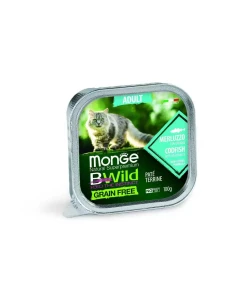 Tacka dla kota BWILD GRAIN FREE CAT Pasztet z Dorszem 100g - marki MONGE