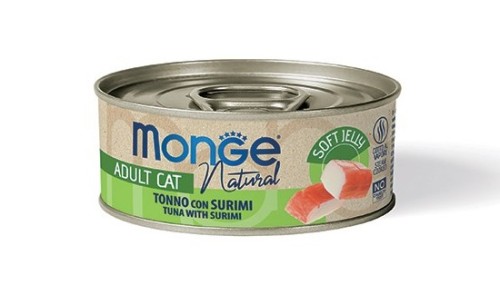 Puszka dla kota JELLY Tuńczyk z surimi 80g - marki MONGE