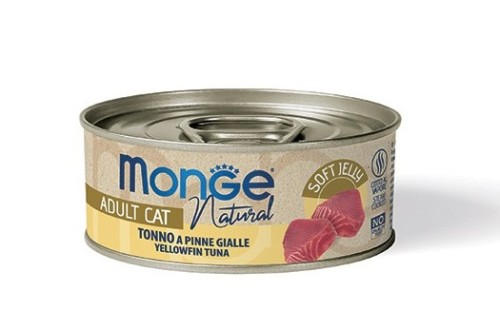 Puszka dla kota NATURAL Tuńczyk Żółtopłetwy 80g - marki MONGE