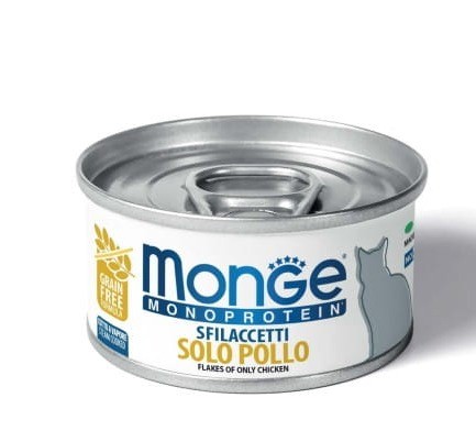 Puszka dla kota MONOPROTEIN mięso z kurczaka  80g - marki MONGE 