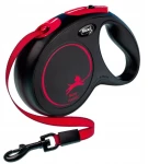 Smycz Flexi Classic taśma 5m 25kg czarna- marki Flexi 