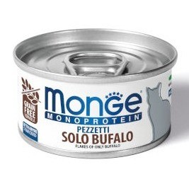 Puszka dla kota MONOPROTEIN Płatki mięsa w musie Bawół 80g - marki MONGE 