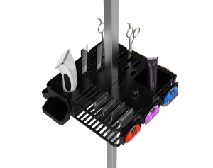 Duży, obrotowy przybornik, organizer groomerski mocowany do wysięgnika Tool Station Czarny - marki Shernbao 