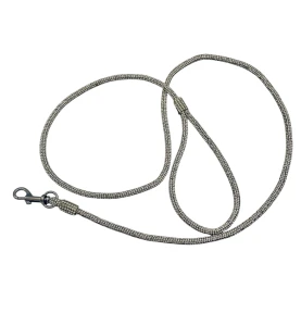 Świecąca Ringówka bawełniana -Srebrna 120cm 