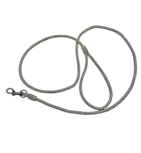 Świecąca Ringówka bawełniana -Srebrna 120cm 