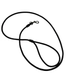 Świecąca Ringówka bawełniana - Czarna 120cm 