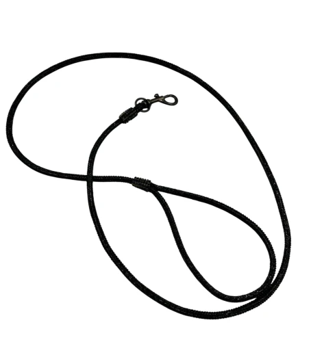 Świecąca Ringówka bawełniana - Czarna 120cm 
